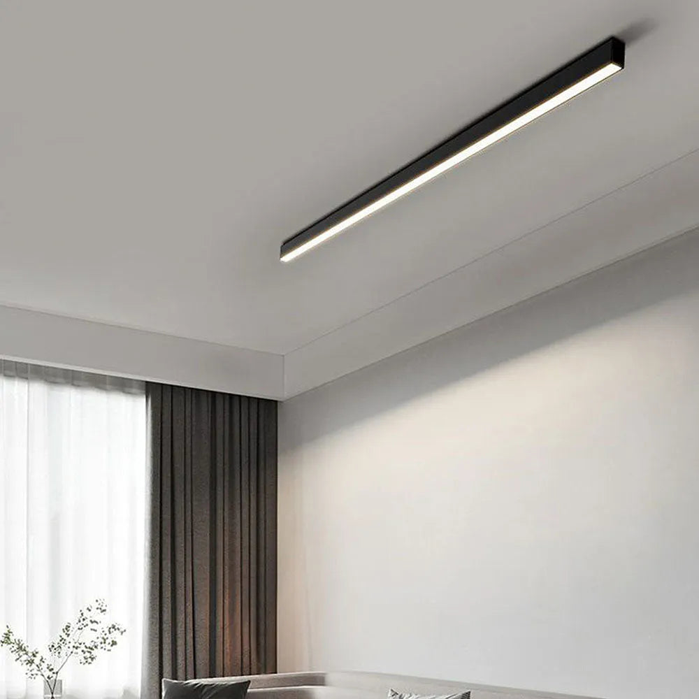 Edge Linear LED Flush Mount Ceiling Light – Stylish and Versatile Lighting Solution