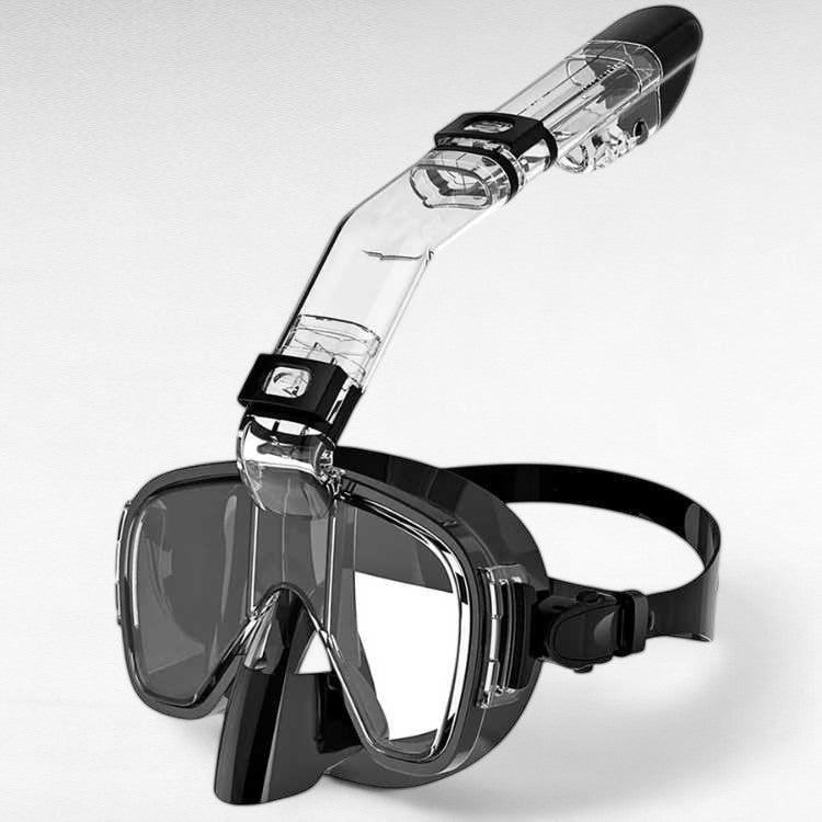 Foldable Snorkel Mask with Anti-Fog Lens and Adjustable Strap for Easy Underwater Exploration