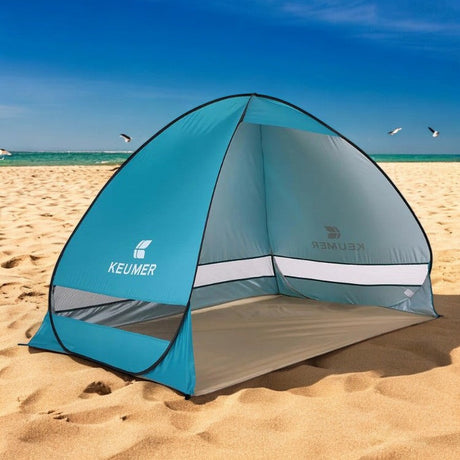 4-Person Beach Pop-Up Tent for Family Camping, Outdoor Events & Quick Setup