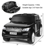 2-Seater Land Rover Licensed Kids Ride On Car 24V Battery Powered Electric Riding Toy Truck with 4WD Remote