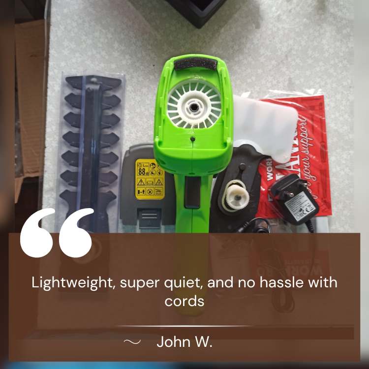 Cordless Garden Trimmer | Dual Blades, Lightweight & Ideal for Lawn Edging and Hedge Trimming