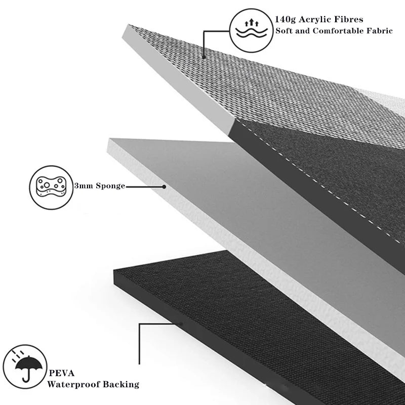 Foldable Waterproof Blankets with Leather Handle for Picnic.