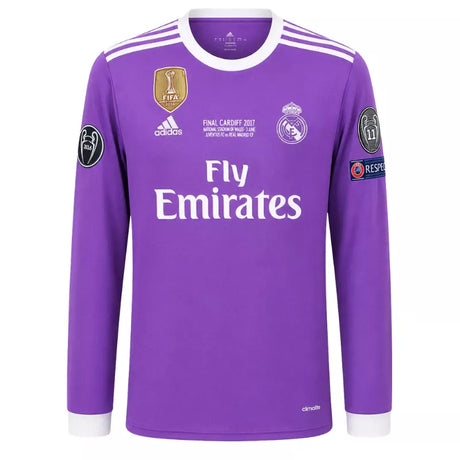 2016 Real Madrid Long Sleeve Away Retro Jersey