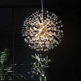 Lili Design LED Pendant Lights White Gold Metal Living Room Dining Room