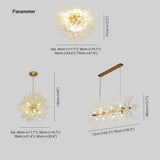 Lili Design LED Pendant Lights White Gold Metal Living Room Dining Room