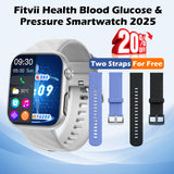 Father's Day Gift - Fitvii® Upgrade GT5 PRO MAX Health Smartwatch With SOS+BP+BG+HR+ECG+TEMP+SPO2+Calls Fitness Tracker