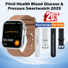 Father's Day Gift - Fitvii® Upgrade GT5 PRO MAX Health Smartwatch With SOS+BP+BG+HR+ECG+TEMP+SPO2+Calls Fitness Tracker
