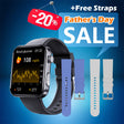 Best Father's Day Gift-Merchpublic PulseMax Fall Detection Watch With Blood Glucose+Blood Presssure Monitoring+Calls