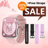 FITVII HM57 Health & Fitness Tracker (Answer/Make Calls), Smart Watch with HR+BP+SPO2 Monitor