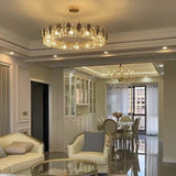 K9 Crystal Chandelier Light Fixture - Modern Hanging Pendant for Dining Room & Living Room Decor