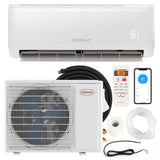 24000 BTU 21 SEER2 Wifi Enabled Mini Split Air Conditioner with 2 Ton Heat Pump, 208-230V Wall-Mounted AC Unit with Ductless Inverter System