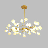 LED Firefly Chandelier Light Fixture - Branch Design for Living Room & Dining Room Decor