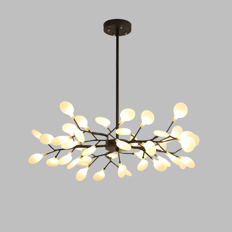 LED Firefly Chandelier Light Fixture - Branch Design for Living Room & Dining Room Decor