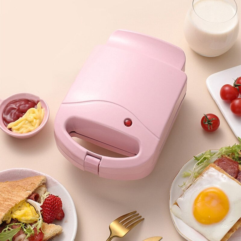 2-in-1 Sandwich Maker & Toaster | Non-Stick Auto-Sealing Plates for Quick Breakfasts, Snacks & Easy Cleanup
