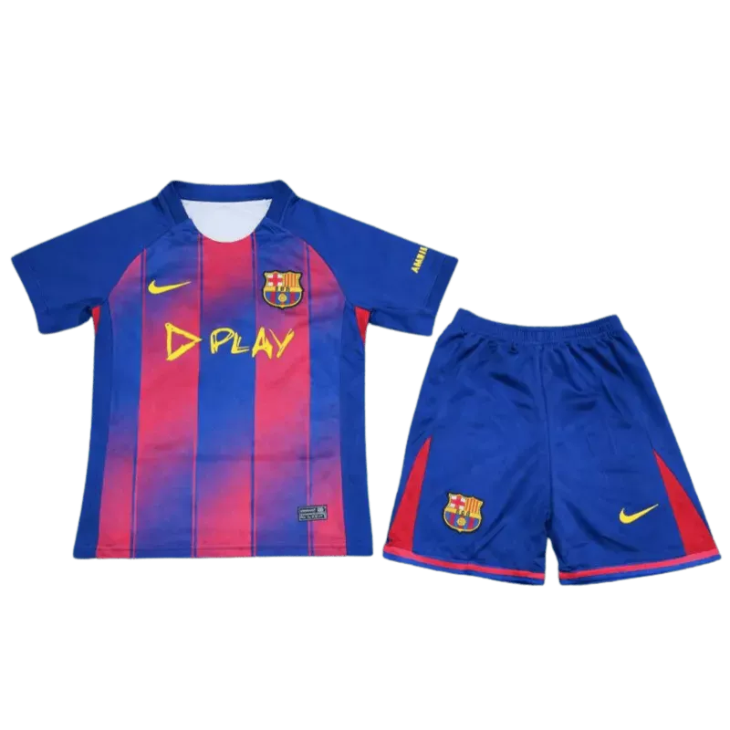 25/26 Kids Barcelona Ed Sheeran Kit