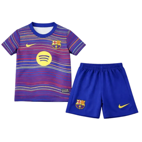 25/26 Kids Barcelona Pre-Match Kit