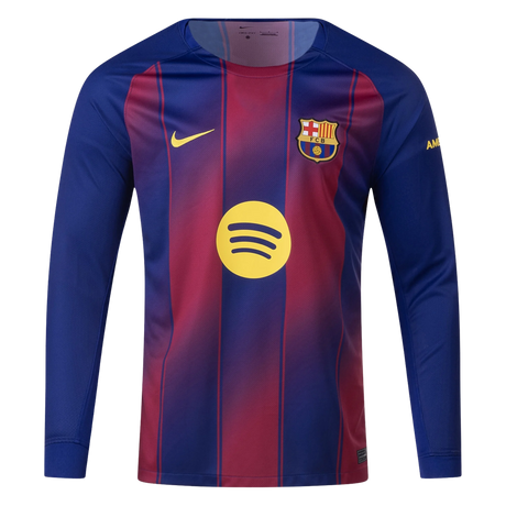 25/26 Barcelona Home Long Sleeve Jersey