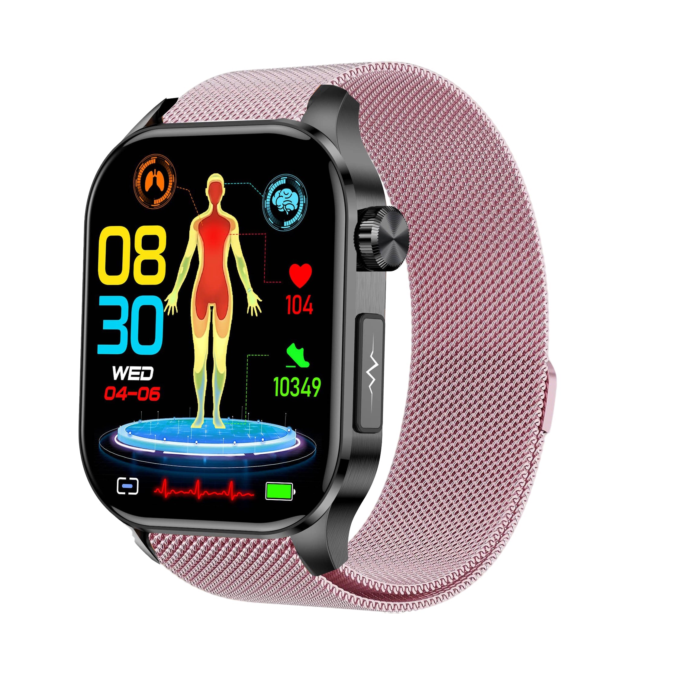 PH580 ECG/EKG Blood Sugar Blood Pressure Call Intelligent Health Management Smart Watch