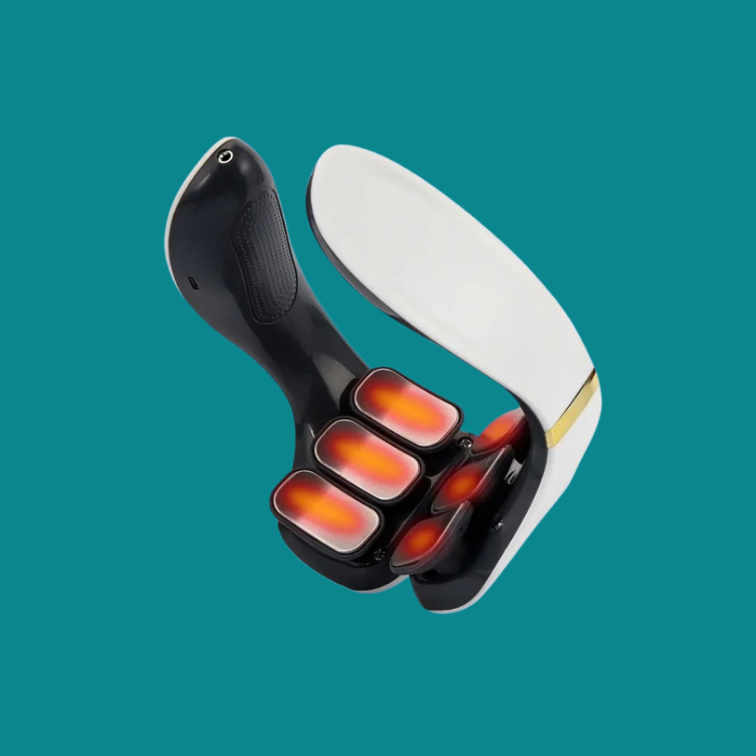 Neck and Back Massager with Heat Therapy - Portable Pain Relief for Neck and Back Muscle Relaxation