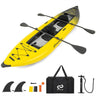2-Person Inflatable Kayak Set with 2 Aluminium Oars & Repair Kit, 12.5Ft 507lbs Portable Fishing Touring Kayaks for Adults