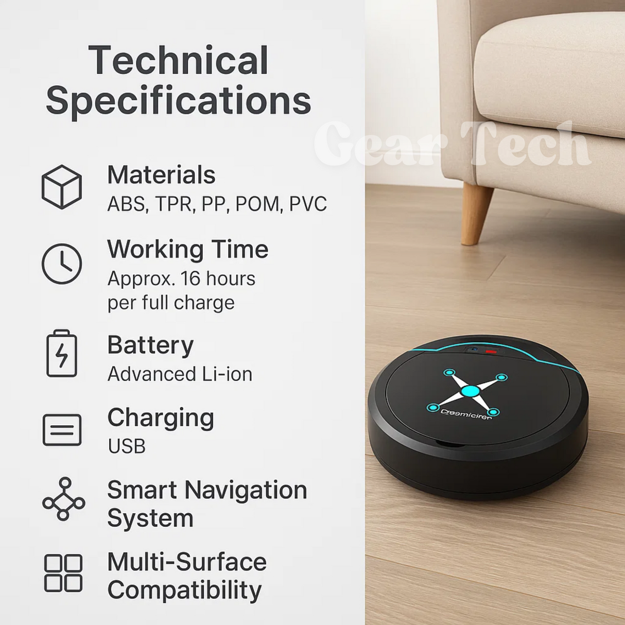 Best Rated Automatic Robot Vacuum Autonomous Top rated Vaccum Cleaner and Mop