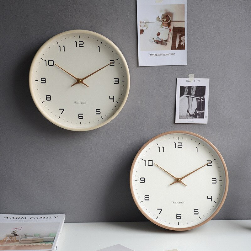Scandinavian Simple Wall Clock - Modern Minimalist Design for Home Decor & Office Use