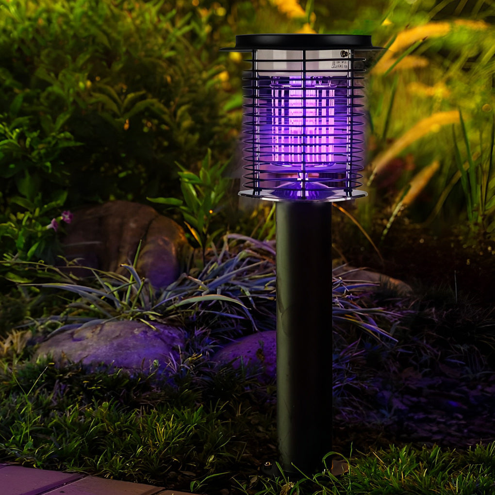 Waterproof USB Solar Mosquito Killer Lamp with Double Light & Frequency Vibration for Outdoor Use