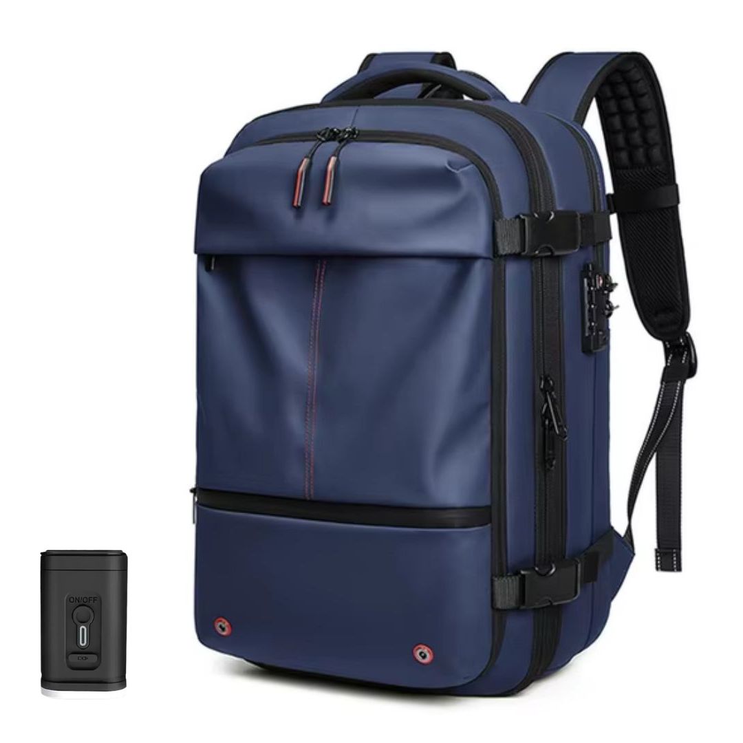 Vacuum Compression Backpack | Hassle-Free Air Travel and Storage | With Vacuum Sealer Bags for Easy Packing and Carry-On