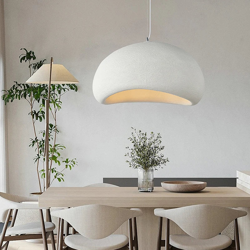 LED Pendant Lamp - Nordic Wabi Sabi Design - Adjustable Lighting Fixture for Home Decor & Modern Interiors
