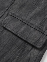 Vintage Men’s Blazer Style Jacket – Button Front Winter Softshell Coat