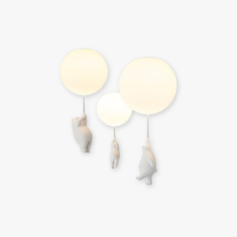 SkyDream - Pendant Lamp for Children with Bear and Balloon