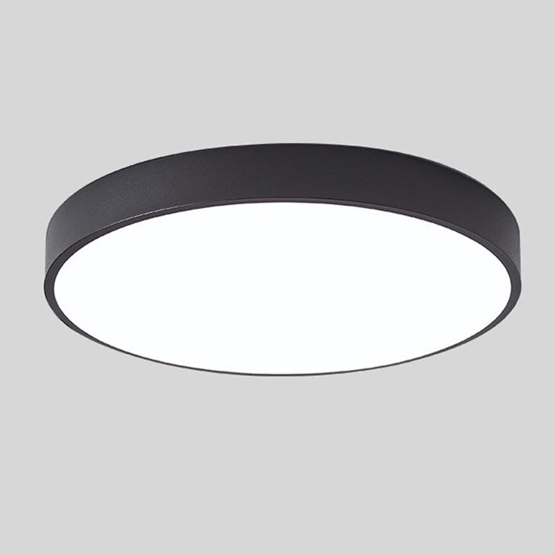 Scandinavian Circular LED Ceiling Light | Soft Illumination, Minimalist Design & Ideal for Bedrooms and Work Areas