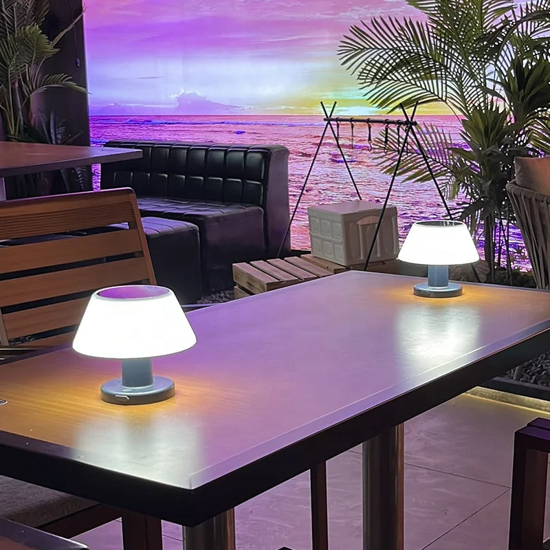 Solar Table Lamp | Outdoor Waterproof LED Light | Portable Solar-Powered Lighting for Patios, Gardens & Camping