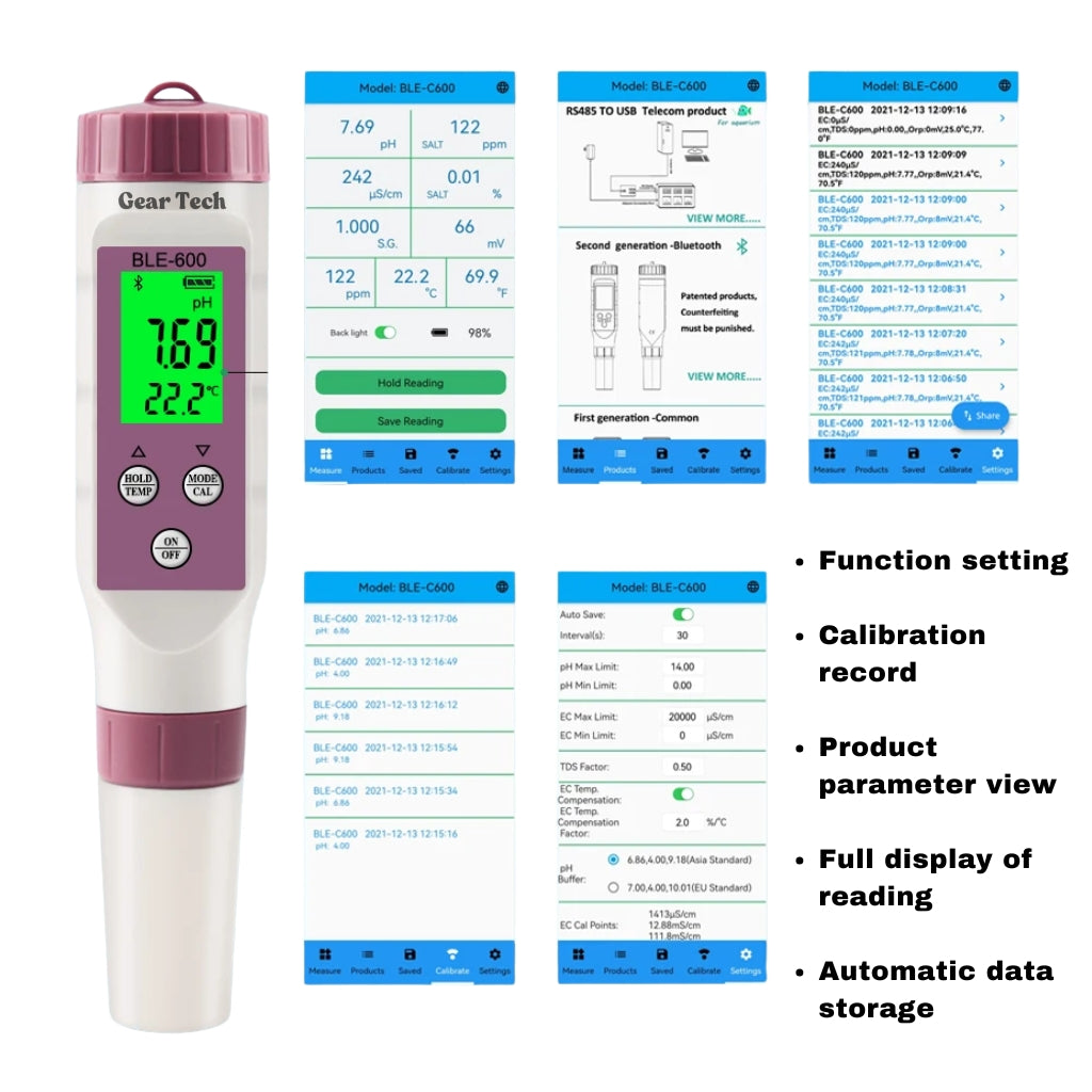 Digital Pool Tester – Measuring device for pH and chlorine for easy pH measurement in pool water