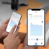 Premium Black Digital Bathroom Scale - Advanced Body Measurement & Weight Tracking