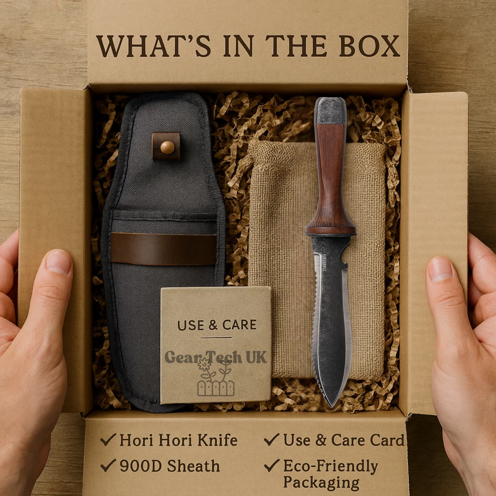 Hori Hori Garden Knife | Multi-Purpose, Rust-Resistant Blade & Sheath for Backyard, Camping & Bush-Crafting