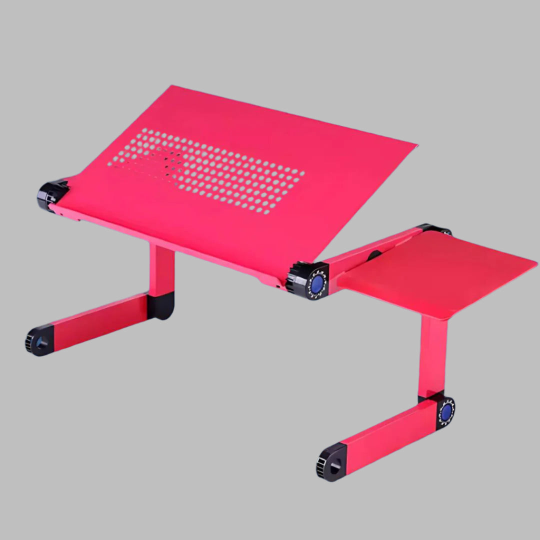 Adjustable Laptop Stand for Bed, Couch & Desk - Ergonomic Design with Cooling Function for Comfort and Productivity