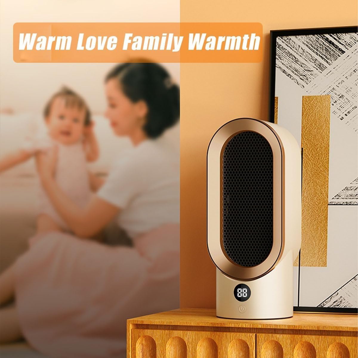 Energy-Efficient Space Heater for Small Rooms – Keep Warm This Winter with Quiet Operation