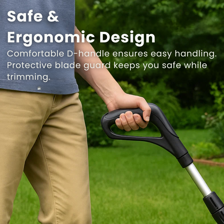 Cordless Grass Trimmer with High-Power Battery - Lightweight Lawn Edger for Easy Yard Maintenance