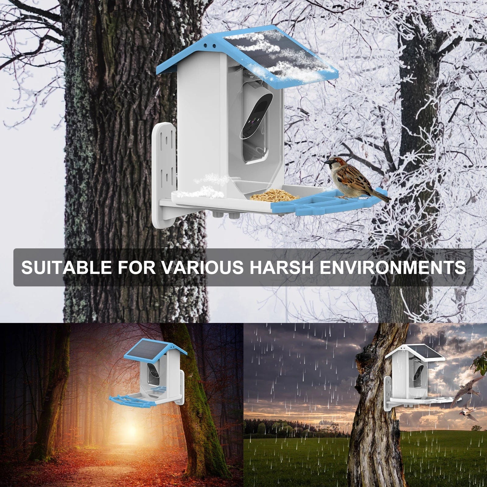 Bird Feeder Camera - #2024 Upgraded Smart Bird Feeder (10+ Years Life)