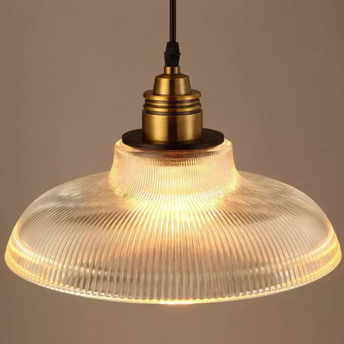 Glass Pendant Light | Adjustable Cable, Warm Light Effect & Ideal for Kitchen and Dining Spaces