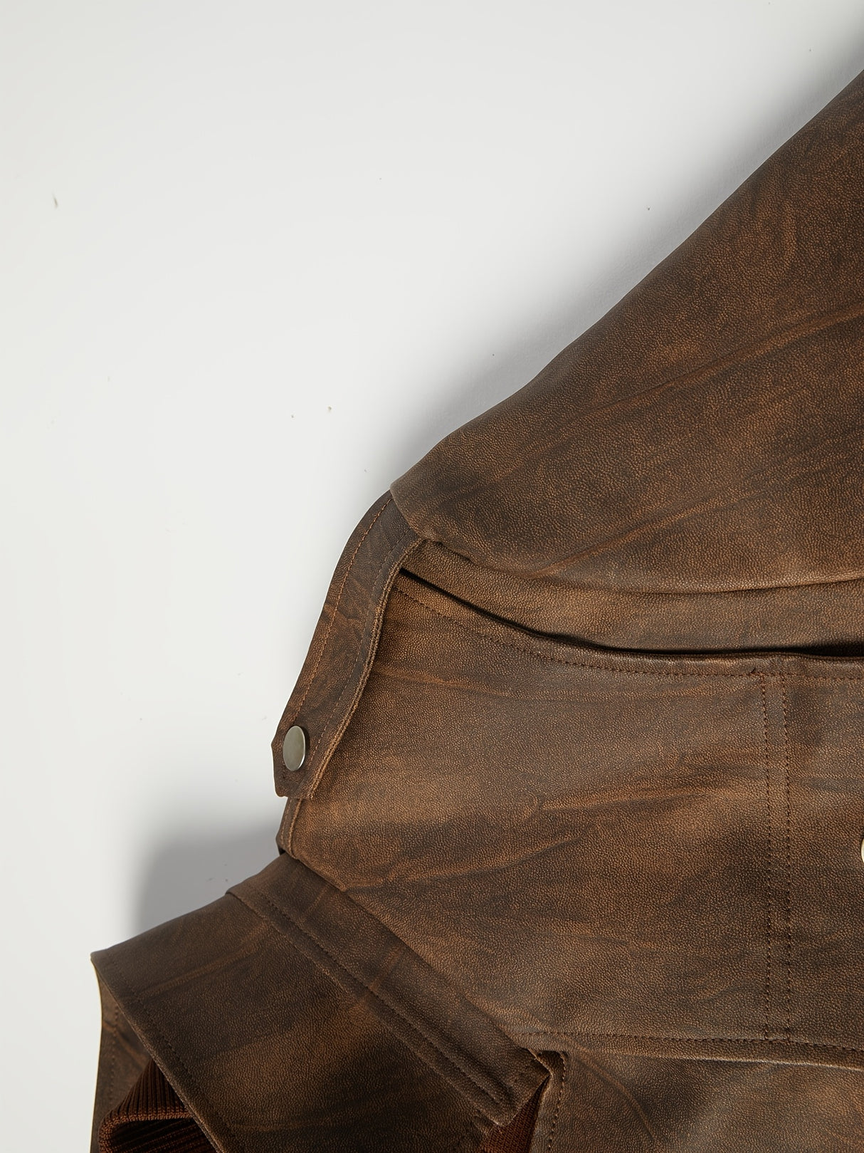 Men’s High-End Windproof Leather Jacket – Trench Style Outerwear for All Seasons