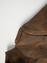 Men’s High-End Windproof Leather Jacket – Trench Style Outerwear for All Seasons