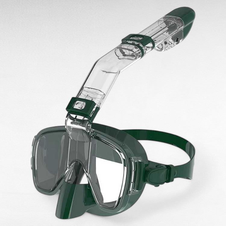 Foldable Snorkel Mask with Anti-Fog Lens and Adjustable Strap for Easy Underwater Exploration