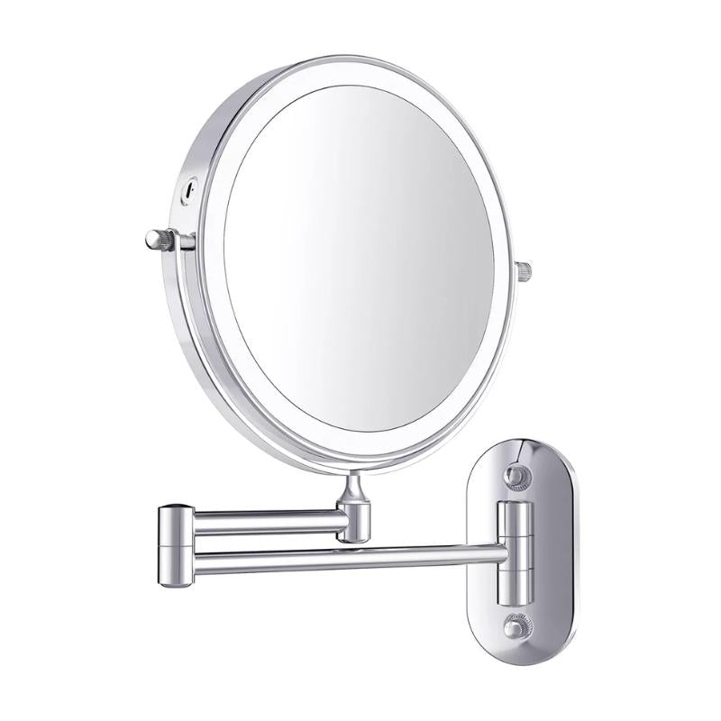 Magnified Rechargeable LED Makeup Mirror | Adjustable Brightness, up to 10x Magnification & Portable for Flawless Makeup Application
