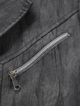Vintage Men’s Blazer Style Jacket – Button Front Winter Softshell Coat