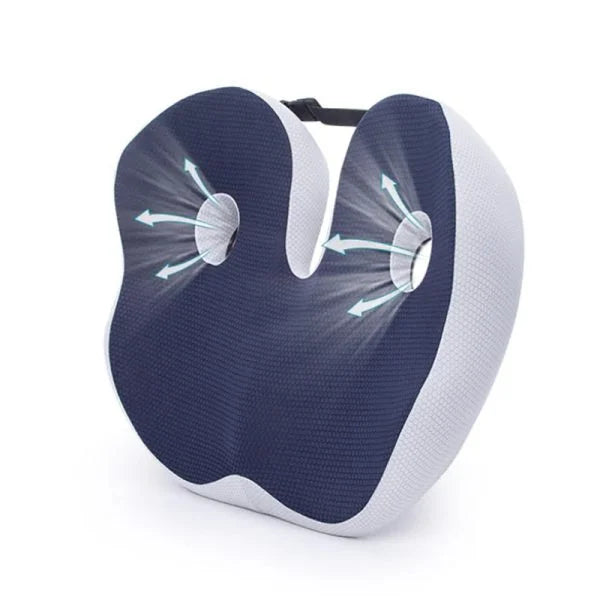 Adjustable Memory Foam Seat Cushion for Sit Bone Relief | Ergonomic Design for Office Chair and Car Use