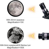 Professional Astronomical Telescope with 150x Zoom – Perfect for Moon Watching