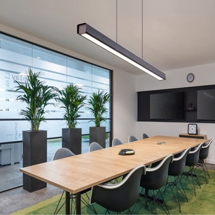 Modern LED Dining Table Chandelier – Nordic Style Long Hanging Light for Restaurant & Office