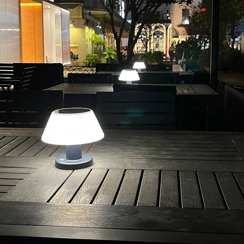 Solar Table Lamp | Outdoor Waterproof LED Light | Portable Solar-Powered Lighting for Patios, Gardens & Camping
